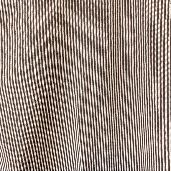 😻Sandro Sportswear Pinstripe Pants Brown Tan - Picture 2 of 7